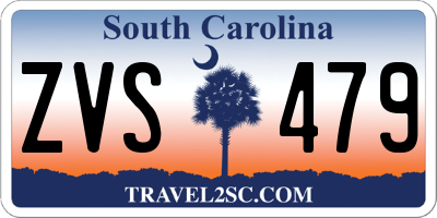 SC license plate ZVS479