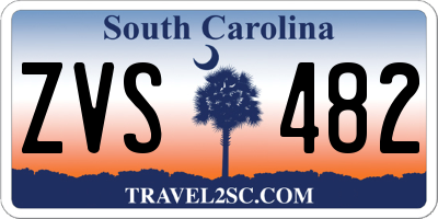 SC license plate ZVS482