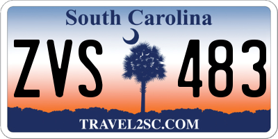 SC license plate ZVS483