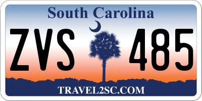 SC license plate ZVS485