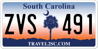SC license plate ZVS491