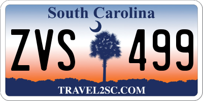 SC license plate ZVS499