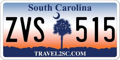 SC license plate ZVS515