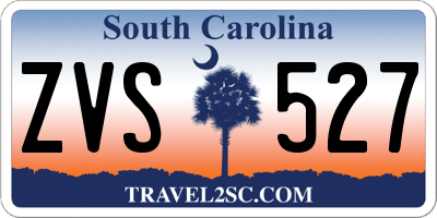 SC license plate ZVS527