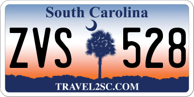 SC license plate ZVS528
