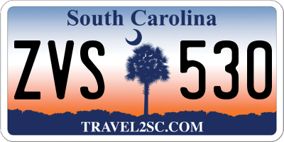 SC license plate ZVS530