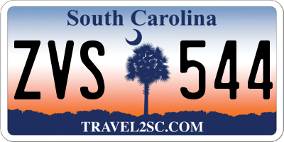 SC license plate ZVS544