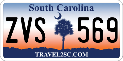 SC license plate ZVS569