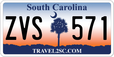 SC license plate ZVS571