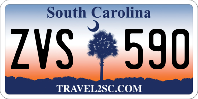 SC license plate ZVS590