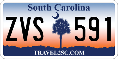 SC license plate ZVS591