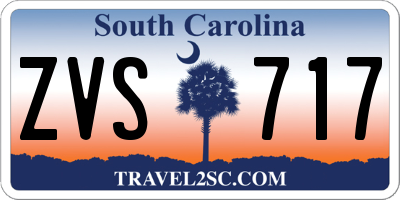 SC license plate ZVS717