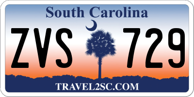SC license plate ZVS729