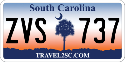 SC license plate ZVS737