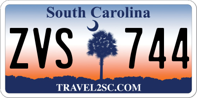 SC license plate ZVS744