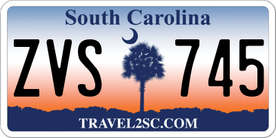 SC license plate ZVS745