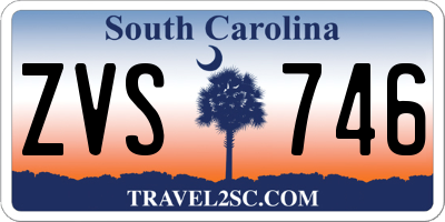 SC license plate ZVS746