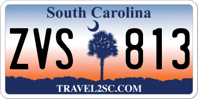 SC license plate ZVS813