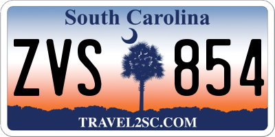 SC license plate ZVS854
