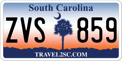 SC license plate ZVS859