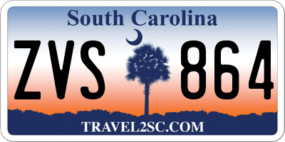 SC license plate ZVS864