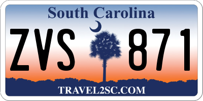 SC license plate ZVS871