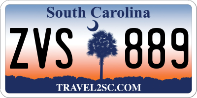 SC license plate ZVS889