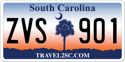 SC license plate ZVS901