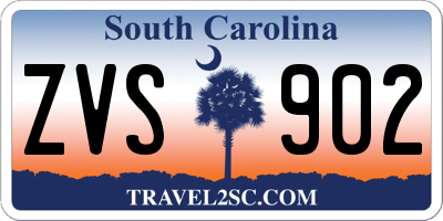 SC license plate ZVS902
