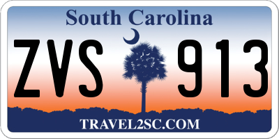 SC license plate ZVS913