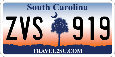 SC license plate ZVS919