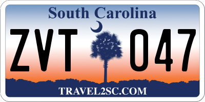 SC license plate ZVT047