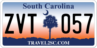 SC license plate ZVT057