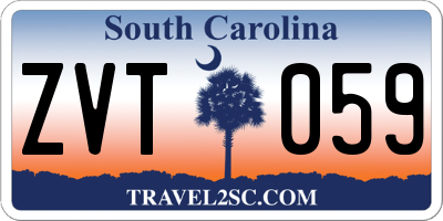 SC license plate ZVT059