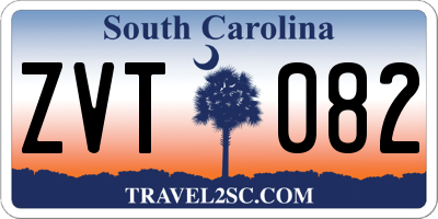 SC license plate ZVT082