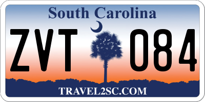 SC license plate ZVT084