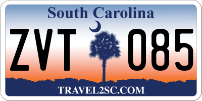 SC license plate ZVT085