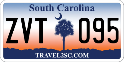 SC license plate ZVT095