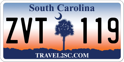 SC license plate ZVT119