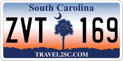 SC license plate ZVT169