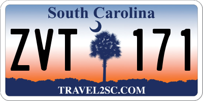 SC license plate ZVT171