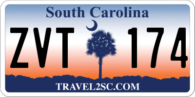 SC license plate ZVT174