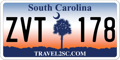 SC license plate ZVT178