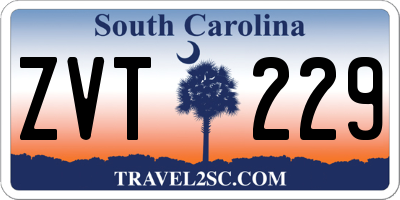 SC license plate ZVT229