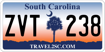 SC license plate ZVT238
