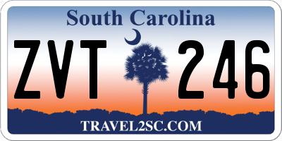 SC license plate ZVT246