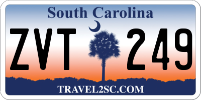 SC license plate ZVT249