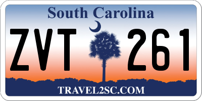 SC license plate ZVT261