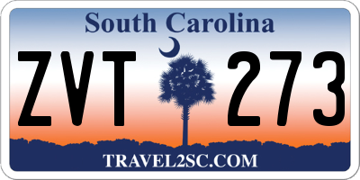 SC license plate ZVT273