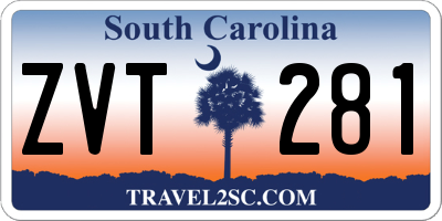 SC license plate ZVT281